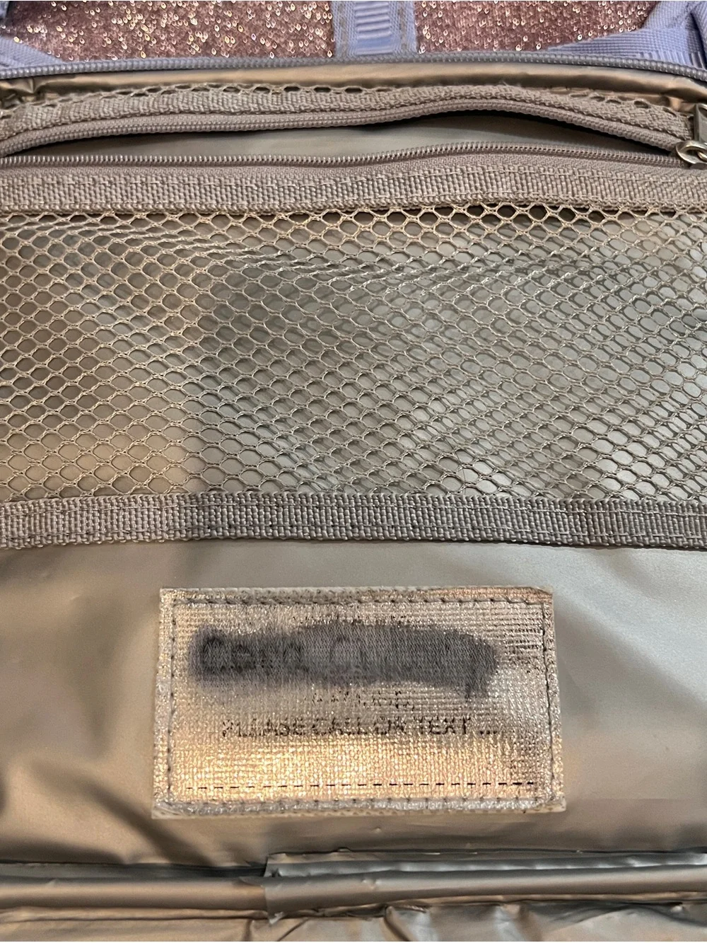 Pottery Barn Kids Lavender Twilight Ombre Sparkle Glitter Backpack and Lunchbox